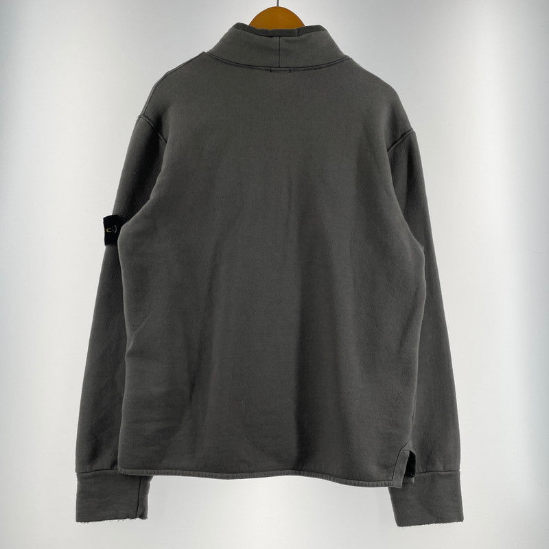 【中古品】【メンズ】 STONE ISLAND ストーン アイランド PATCH MOCK NECK SWEAT 3515647 パッチ付き モックネックスウェット 長袖 トップス トレーナー 141-260707-sa-08-tei サイズ：M カラー：グレー 万代Net店