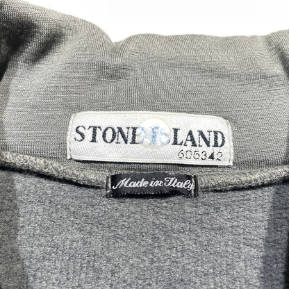 【中古品】【メンズ】 STONE ISLAND ストーン アイランド PATCH MOCK NECK SWEAT 3515647 パッチ付き モックネックスウェット 長袖 トップス トレーナー 141-260707-sa-08-tei サイズ：M カラー：グレー 万代Net店