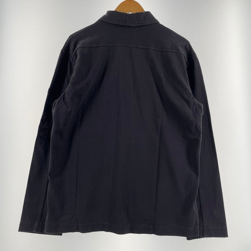 【中古品】【メンズ】 STONE ISLAND ストーン アイランド EMBROIDERED SLEEVE L/S POLOSHIRT 袖刺繍 長袖 ポロシャツ 141-260707-sa-05-tei サイズ：M カラー：グレー 万代Net店