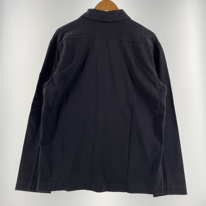【中古品】【メンズ】 STONE ISLAND ストーン アイランド EMBROIDERED SLEEVE L/S POLOSHIRT 袖刺繍 長袖 ポロシャツ 141-260707-sa-05-tei サイズ：M カラー：グレー 万代Net店