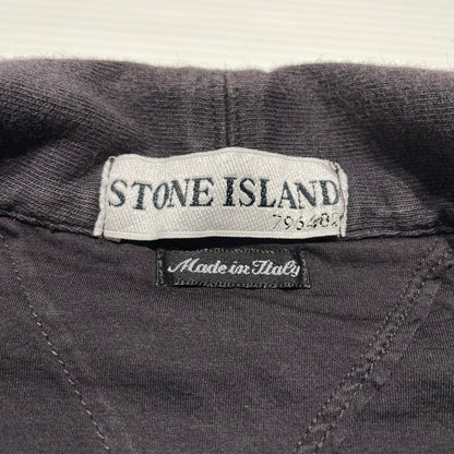 【中古品】【メンズ】 STONE ISLAND ストーン アイランド EMBROIDERED SLEEVE L/S POLOSHIRT 袖刺繍 長袖 ポロシャツ 141-260707-sa-05-tei サイズ：M カラー：グレー 万代Net店
