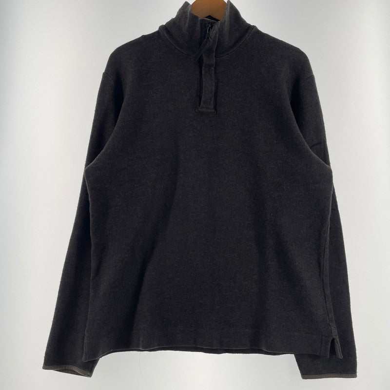 【中古品】【メンズ】 STONE ISLAND ストーン アイランド HALF ZIP SWEATER ハーフ ジップ スウェット 長袖 トップス トレーナー 141-260707-sa-06-tei サイズ：L カラー：グレー系/ブラウン系 万代Net店