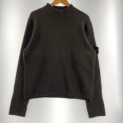 【中古品】【メンズ】 STONE ISLAND ストーン アイランド PATCH WOOLSWEATER パッチ付き ウールセーター 長袖 トップス 141-260707-sa-09-tei サイズ：M カラー：カーキ 万代Net店