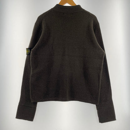 【中古品】【メンズ】 STONE ISLAND ストーン アイランド PATCH WOOLSWEATER パッチ付き ウールセーター 長袖 トップス 141-260707-sa-09-tei サイズ：M カラー：カーキ 万代Net店
