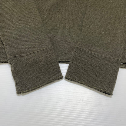 【中古品】【メンズ】 STONE ISLAND ストーン アイランド PATCH WOOLSWEATER パッチ付き ウールセーター 長袖 トップス 141-260707-sa-09-tei サイズ：M カラー：カーキ 万代Net店