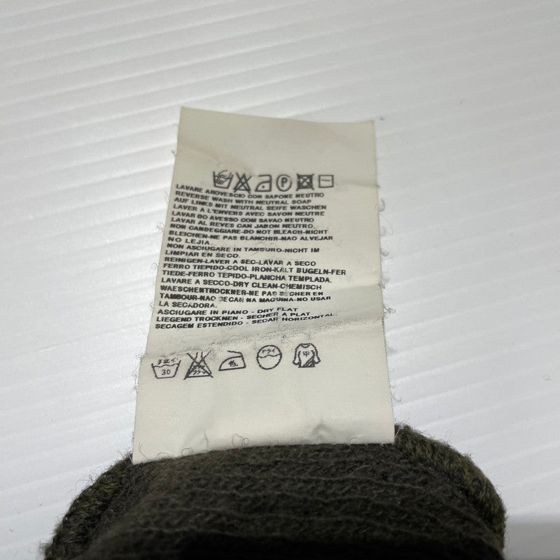 【中古品】【メンズ】 STONE ISLAND ストーン アイランド PATCH WOOLSWEATER パッチ付き ウールセーター 長袖 トップス 141-260707-sa-09-tei サイズ：M カラー：カーキ 万代Net店