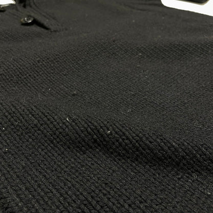 【中古品】【メンズ】 STONE ISLAND ストーン アイランド SLEEVE LOGO L/S KNIT POLOSHIRT 袖ロゴ 長袖 ニット ポロシャツ 長袖 トップス 141-260707-sa-07-tei サイズ：M カラー：ブラック 万代Net店