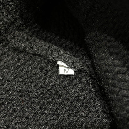 【中古品】【メンズ】 STONE ISLAND ストーン アイランド SLEEVE LOGO L/S KNIT POLOSHIRT 袖ロゴ 長袖 ニット ポロシャツ 長袖 トップス 141-260707-sa-07-tei サイズ：M カラー：ブラック 万代Net店