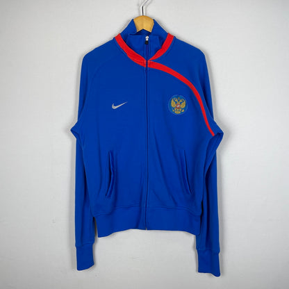 【中古品】【メンズ】 NIKE ナイキ 08's RUSSIA NATIONAL TEAM TRACK JACKET 2008年 ロシア代表 トラック ジャケット 148-260901-sa-21-teih サイズ：M カラー：ブルー 万代Net店