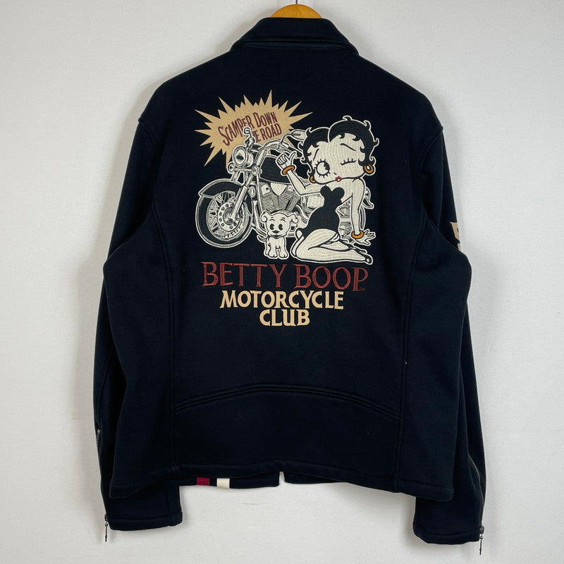 【中古品】【メンズ】 THE BRAVEMAN ザ ブレイブマン × BETTYBOOP ベティ ブープ 別注コラボ BRUSHED BACK 裏ボア アウター 145-260708-sa-09-tei サイズ：L カラー：ブラック 万代Net店