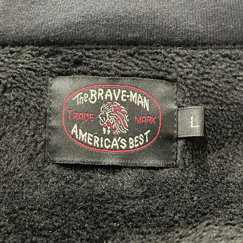 【中古品】【メンズ】 THE BRAVEMAN ザ ブレイブマン × BETTYBOOP ベティ ブープ 別注コラボ BRUSHED BACK 裏ボア アウター 145-260708-sa-09-tei サイズ：L カラー：ブラック 万代Net店