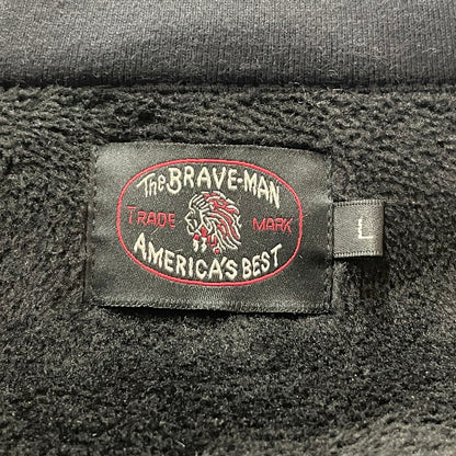 【中古品】【メンズ】 THE BRAVEMAN ザ ブレイブマン × BETTYBOOP ベティ ブープ 別注コラボ BRUSHED BACK 裏ボア アウター 145-260708-sa-09-tei サイズ：L カラー：ブラック 万代Net店