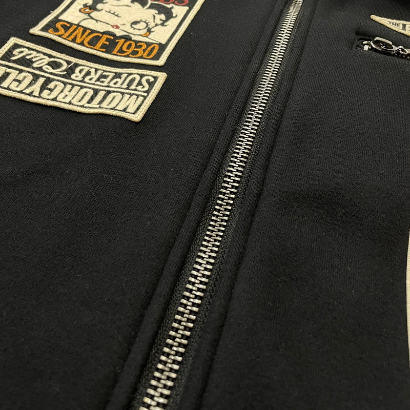 【中古品】【メンズ】 THE BRAVEMAN ザ ブレイブマン × BETTYBOOP ベティ ブープ 別注コラボ BRUSHED BACK 裏ボア アウター 145-260708-sa-09-tei サイズ：L カラー：ブラック 万代Net店