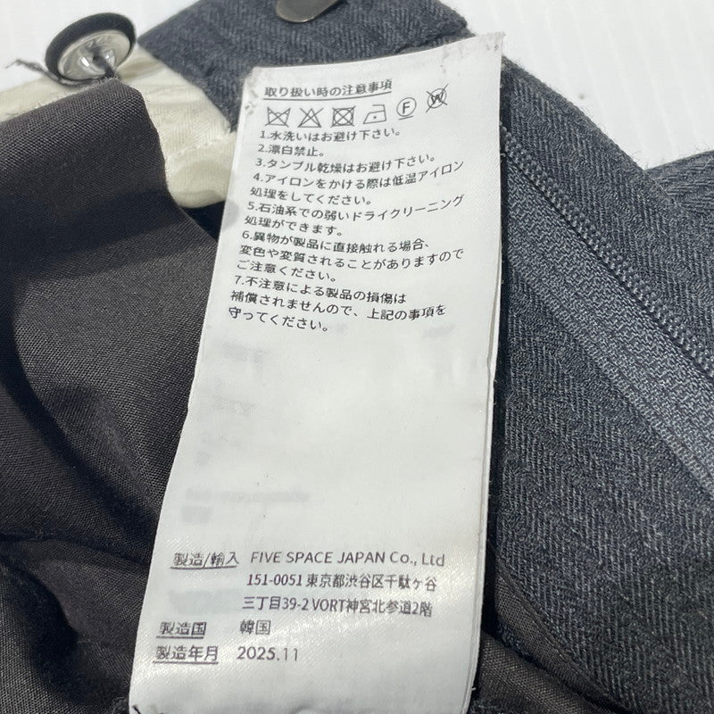 【中古品】【メンズ】 ADERERROR アーダーエラー TROUSERS PRODUCT.56 BP01SSBT0102GR トラウザーズ プロダクト 56 ボトムス 152-260708-sa-24-tei サイズ：S カラー：グレー 万代Net店