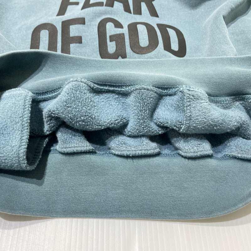 【中古品】【メンズ】 ESSENTIALS エッセンシャルズ COLLEGE LOGO HOODIE "2026" カレッジ ロゴ フーディー 2026年 トップス プルーオーバー パーカー 142-260708-sa-17-tei サイズ：M カラー：ブルー 万代Net店