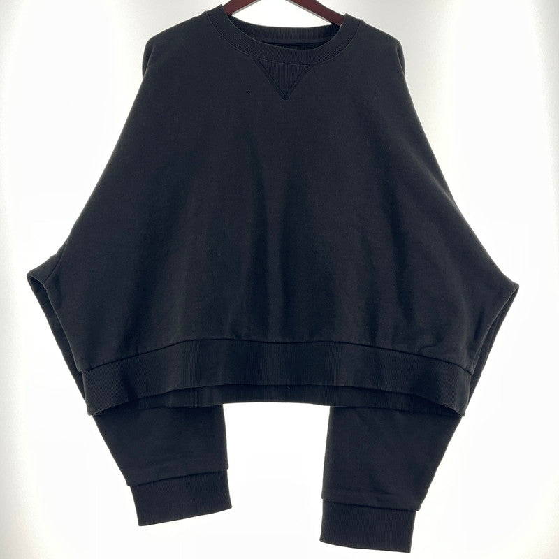 【中古品】【メンズ】 ENTIRE STUDIOS エンタイア スタジオ BOX CREW SWEAT ES2126 P0065 ボックス クルー スウェット トップス トレーナー 140-260708-sa-14-tei サイズ：L カラー：ブラック 万代Net店