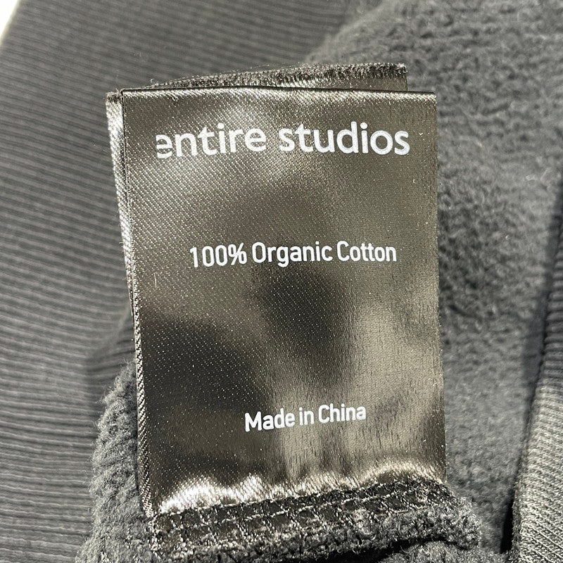 【中古品】【メンズ】 ENTIRE STUDIOS エンタイア スタジオ BOX CREW SWEAT ES2126 P0065 ボックス クルー スウェット トップス トレーナー 140-260708-sa-14-tei サイズ：L カラー：ブラック 万代Net店