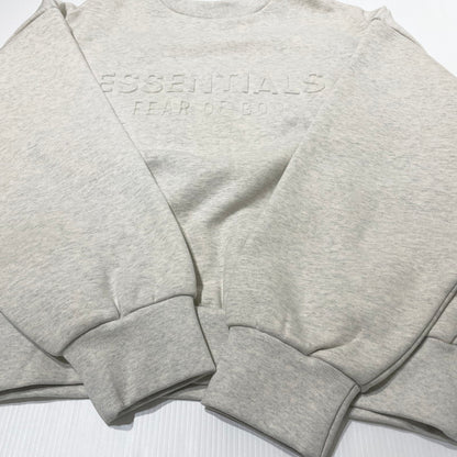 【中古品】【メンズ】 ESSENTIALS エッセンシャルズ EMBOSSED CLASSIC CREWNECK SWEAT エンボスド クラシック クルーネック スウェット トップス トレーナー 142-260708-sa-15-tei サイズ：L カラー：ホワイト 万代Net店