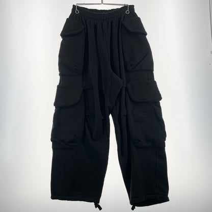 【中古品】【メンズ】 ENTIRE STUDIOS エンタイア スタジオ HEAVY GOCAR SWEAT PANTS ES2379 PO0130 ヘビー カーゴ スウェット パンツ ボトムス 151-260708-sa-22-tei サイズ：S カラー：ブラック 万代Net店