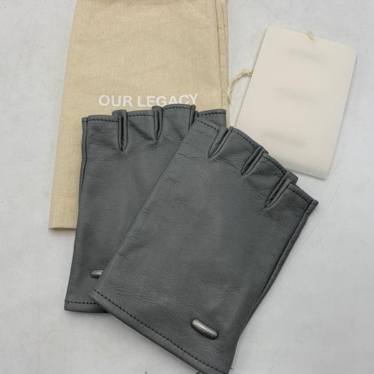 【中古品】【メンズ】 OUR REGACY アワーレガシー LEATHER GLOVES A2258BPL レザーグローブ アクセサリー バイカーグローブ 手袋 192-260709-ko-18-tei サイズ：M カラー：グレー 万代Net店