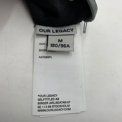 【中古品】【メンズ】 OUR REGACY アワーレガシー LEATHER GLOVES A2258BPL レザーグローブ アクセサリー バイカーグローブ 手袋 192-260709-ko-18-tei サイズ：M カラー：グレー 万代Net店