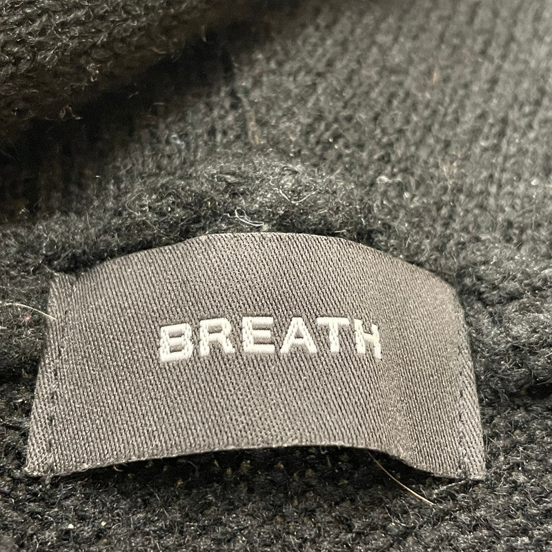 【中古品】【メンズ】 BREATH ブレス SOUTHSIDE CROSS DAMAGE MOHAIR HOODIE BR25AW-N3010 サウスサイド クロス ダメージ モヘア フーディー トップス プルーオーバー パーカー 140-260708-sa-03-tei サイズ：2XL カラー：ブラック 万代Net店