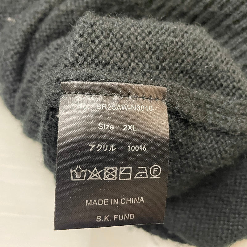 【中古品】【メンズ】 BREATH ブレス SOUTHSIDE CROSS DAMAGE MOHAIR HOODIE BR25AW-N3010 サウスサイド クロス ダメージ モヘア フーディー トップス プルーオーバー パーカー 140-260708-sa-03-tei サイズ：2XL カラー：ブラック 万代Net店