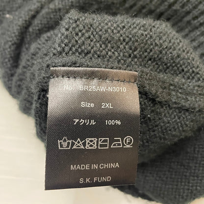 【中古品】【メンズ】 BREATH ブレス SOUTHSIDE CROSS DAMAGE MOHAIR HOODIE BR25AW-N3010 サウスサイド クロス ダメージ モヘア フーディー トップス プルーオーバー パーカー 140-260708-sa-03-tei サイズ：2XL カラー：ブラック 万代Net店
