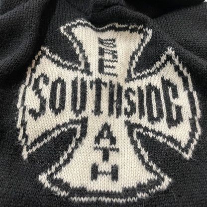 【中古品】【メンズ】 BREATH ブレス SOUTHSIDE CROSS DAMAGE MOHAIR HOODIE BR25AW-N3010 サウスサイド クロス ダメージ モヘア フーディー トップス プルーオーバー パーカー 140-260708-sa-03-tei サイズ：2XL カラー：ブラック 万代Net店