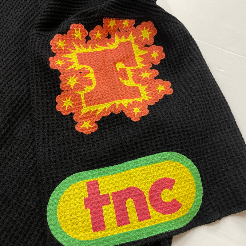 【中古品】【メンズ】 FAKE AS FLOWERS フェイク アズ フラワーズ MULTI LOFO THERMAL HALF ZIP POLO 4121209 マルチ ロフォ サーマル ハーフ ジップ ポロ 半袖 トップス 147-260708-sa-02-tei サイズ：2 カラー：ブラック 万代Net店