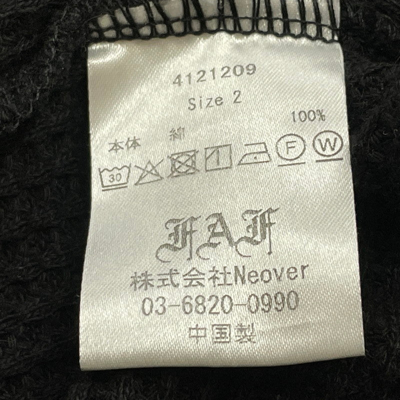 【中古品】【メンズ】 FAKE AS FLOWERS フェイク アズ フラワーズ MULTI LOFO THERMAL HALF ZIP POLO 4121209 マルチ ロフォ サーマル ハーフ ジップ ポロ 半袖 トップス 147-260708-sa-02-tei サイズ：2 カラー：ブラック 万代Net店