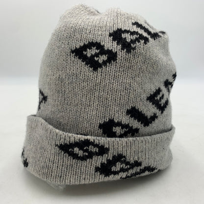 【中古品】【メンズ】 BALENCIAGA バレンシアガ ALLOVER LOGO BEANIE 555277T 1471 オールラヴァー ロゴ ビーニー 帽子 ニットキャップ 185-260709-ko-17-tei カラー：グレー 万代Net店