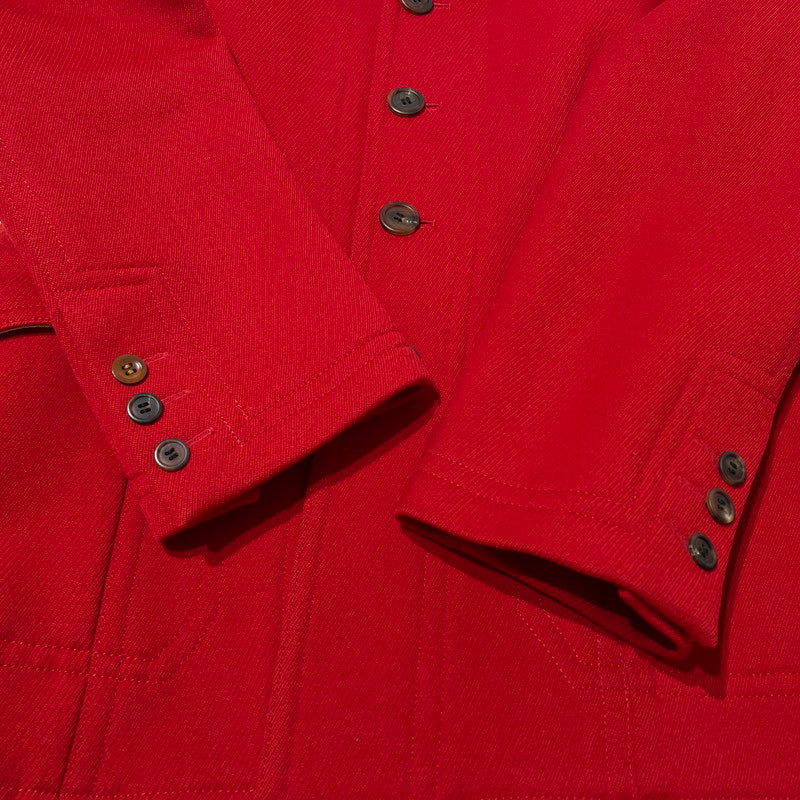 【中古品】【メンズ】 PAUL SMITH ポール スミス WOOLSERGE VINTAGE HUNTING JACKET 433207 9274 ウールサージ ヴィンテージ ハンティング ジャケット 141-260710-sa-14-tei サイズ：L カラー：レッド 万代Net店
