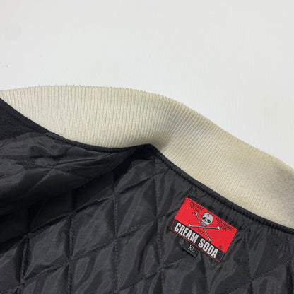 【中古品】【メンズ】 CREAM SODA クリーム ソーダ CREAM SODA 1967 STADIUM JACKET クリーム ソーダ 1967年 スタジャン アウター 145-260710-sa-06-tei サイズ：XL カラー：ブラック 万代Net店