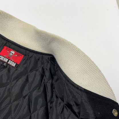 【中古品】【メンズ】 CREAM SODA クリーム ソーダ CREAM SODA 1967 STADIUM JACKET クリーム ソーダ 1967年 スタジャン アウター 145-260710-sa-06-tei サイズ：XL カラー：ブラック 万代Net店