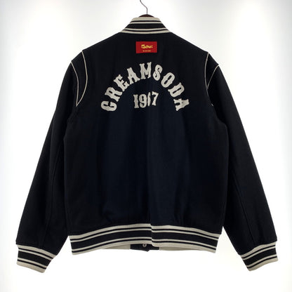 【中古品】【メンズ】 CREAM SODA クリーム ソーダ CREAM SODA 1967 STADIUM JACKET クリーム ソーダ 1967年 スタジャン アウター 145-260710-sa-06-tei サイズ：XL カラー：ブラック 万代Net店