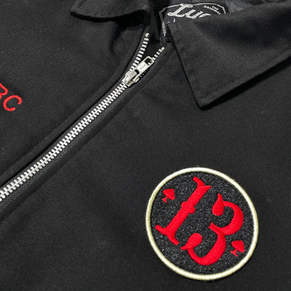 【中古品】【メンズ】 LUCKY 13 ラッキーサーティーン BORN TO LOSE LINED ENBROIDERED JACKET ボーン トゥ ルーズ ラインド エンブロイダード ジャケット アウター 145-260710-sa-08-tei サイズ：M カラー：ブラック 万代Net店