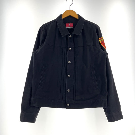 【中古品】【メンズ】 CREAM SODA クリーム ソーダ SCULLBUTTONBLACK DENIM JACKET スカルボタンブラック デニム ジャケット アウター 145-260710-sa-09-tei サイズ：L カラー：ブラック 万代Net店