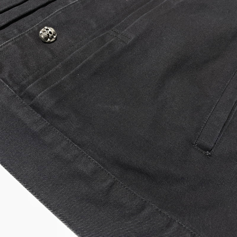 【中古品】【メンズ】 CREAM SODA クリーム ソーダ SCULLBUTTONBLACK DENIM JACKET スカルボタンブラック デニム ジャケット アウター 145-260710-sa-09-tei サイズ：L カラー：ブラック 万代Net店