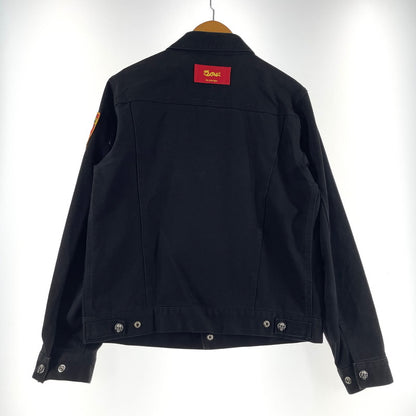 【中古品】【メンズ】 CREAM SODA クリーム ソーダ SCULLBUTTONBLACK DENIM JACKET スカルボタンブラック デニム ジャケット アウター 145-260710-sa-09-tei サイズ：L カラー：ブラック 万代Net店