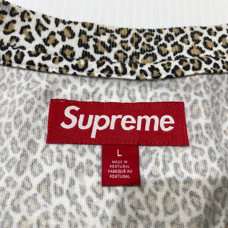 【中古品】【メンズ】 SUPREME シュプリーム 25FW SMALL BOX TEE LEOPARD 25年秋冬 スメイル ボックス Ｔシャツ 半袖 トップス 149-260710-sa-15-tei サイズ：L カラー：総柄 万代Net店