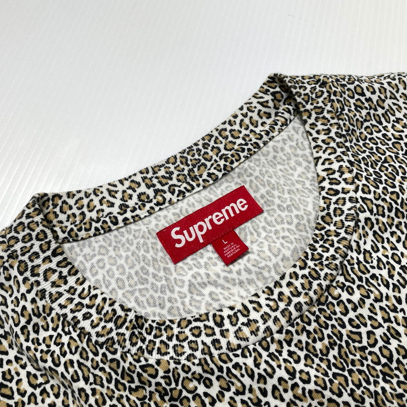 【中古品】【メンズ】 SUPREME シュプリーム 25FW SMALL BOX TEE LEOPARD 25年秋冬 スメイル ボックス Ｔシャツ 半袖 トップス 149-260710-sa-15-tei サイズ：L カラー：総柄 万代Net店