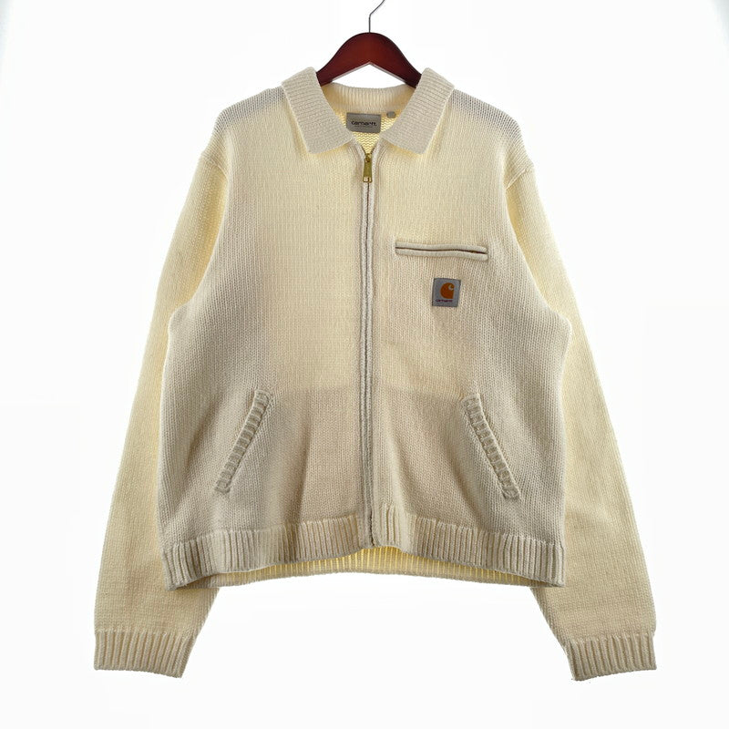 【中古品】【メンズ】 CARHARTT カーハート DETROIT KNIT JACKET デトロイト ニット ジャケット 145-260710-sa-13-tei サイズ：M カラー：ホワイト 万代Net店