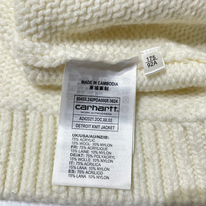 【中古品】【メンズ】 CARHARTT カーハート DETROIT KNIT JACKET デトロイト ニット ジャケット 145-260710-sa-13-tei サイズ：M カラー：ホワイト 万代Net店