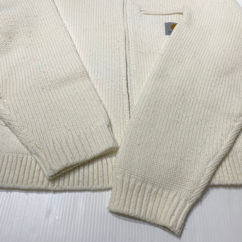【中古品】【メンズ】 CARHARTT カーハート DETROIT KNIT JACKET デトロイト ニット ジャケット 145-260710-sa-13-tei サイズ：M カラー：ホワイト 万代Net店