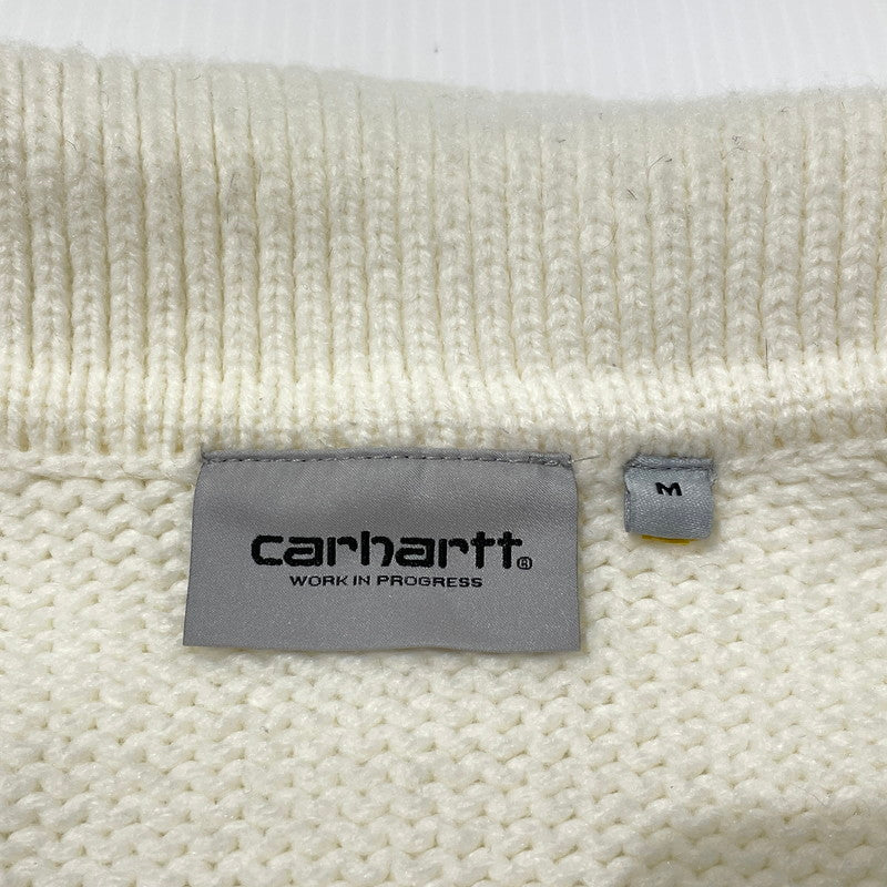 【中古品】【メンズ】 CARHARTT カーハート DETROIT KNIT JACKET デトロイト ニット ジャケット 145-260710-sa-13-tei サイズ：M カラー：ホワイト 万代Net店