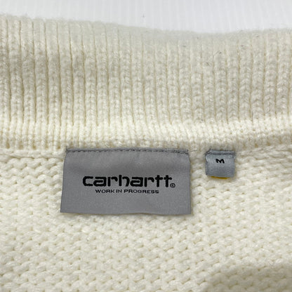 【中古品】【メンズ】 CARHARTT カーハート DETROIT KNIT JACKET デトロイト ニット ジャケット 145-260710-sa-13-tei サイズ：M カラー：ホワイト 万代Net店