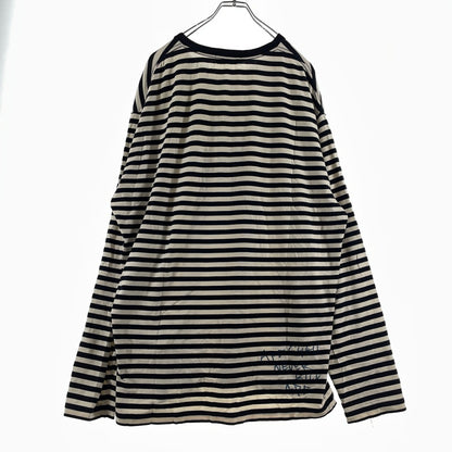 【中古品】【メンズ】 A BATHING APE ア ベイジング エイプ CREWNECK L/S TEE クルーネック ロングスリーブ Tシャツ 長袖 トップス 142-260710-sa-10-tei サイズ：2XL カラー：ボーダー 万代Net店