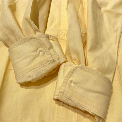 【中古品】【メンズ】 BROOKS BROTHERS ブルック ブラザーズ MAKERS 90's SHIRT メイカーズ 90年代 シャツ 145-260710-sa-12-tei サイズ：15 カラー：イエロー 万代Net店