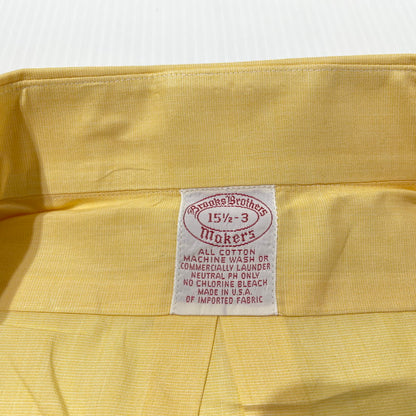 【中古品】【メンズ】 BROOKS BROTHERS ブルック ブラザーズ MAKERS 90's SHIRT メイカーズ 90年代 シャツ 145-260710-sa-12-tei サイズ：15 カラー：イエロー 万代Net店